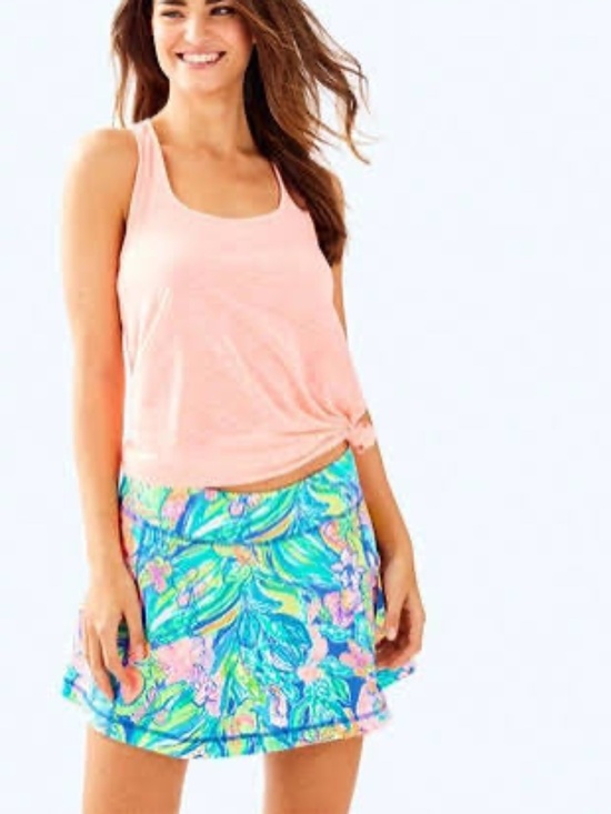 Lilly Pulitzer Dresses & Skirts - Lilly Pulitzer Neon Floral Active Skort in Blue, Pink & Green
